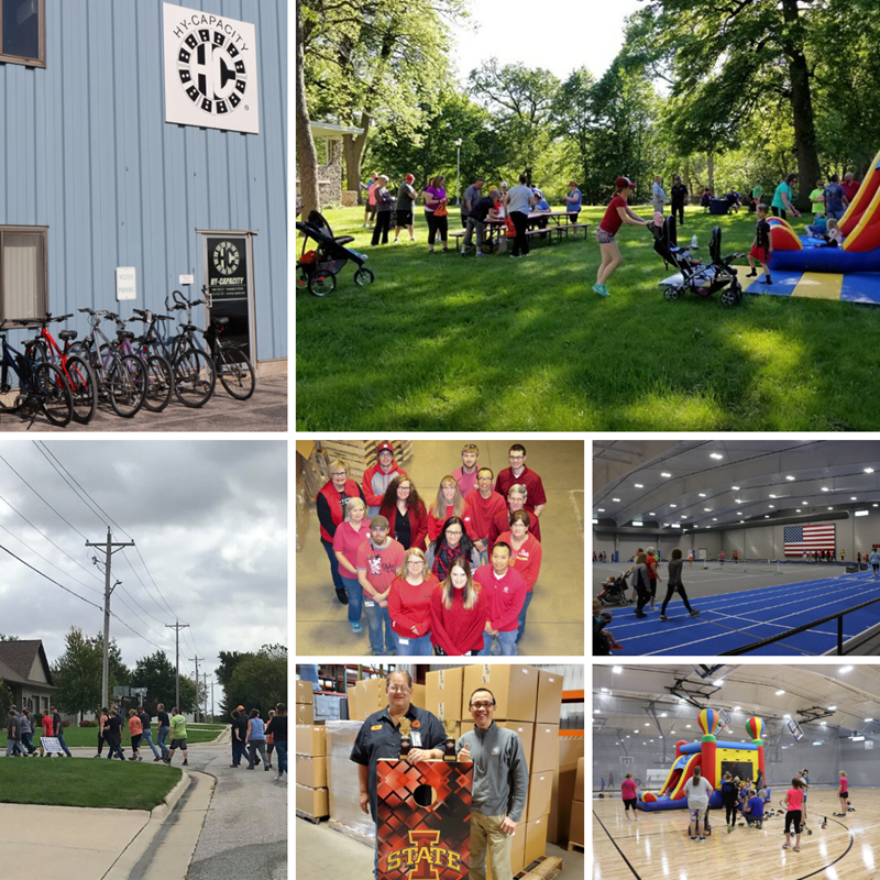 Photo Collage of Wellness Activities at Hy-Capacity