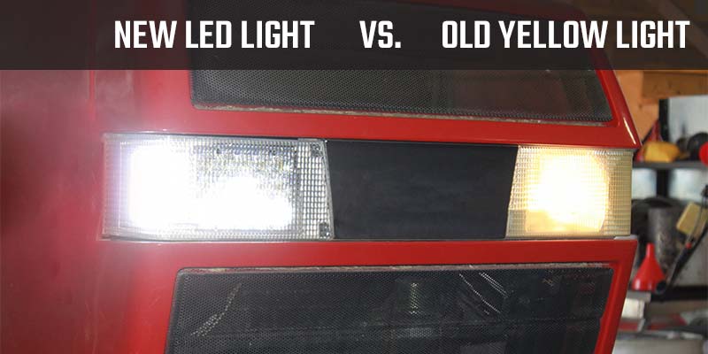 New LED Lights vs Old Yellow Light