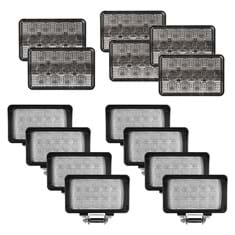 Complete Flood Beam LED Light Kit for Case IH Combines &amp; Cotton Pickers - (Pkg. of 14)