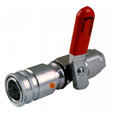 Pioneer Red Right Hand Lever Operated Hydraulic Quick Coupler, Breakaway Sleeve, Female, Genuine OEM Style