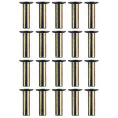 Brake Pad Rivets, .671&quot; Brass Plated, (Pkg. of 20)