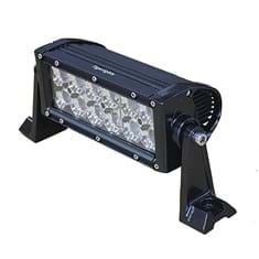 Tiger Lights 8&quot; Double Row LED Light Bar, Green Strobe/Flashing Light