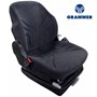 Grammer Mid Back Seat, Black & Gray Fabric w/ Mechanical Suspension