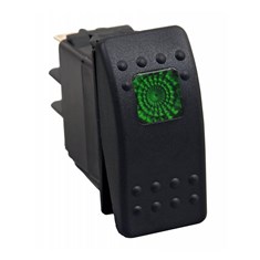 LED Rocker/Toggle Switch - Green