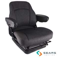 Sears Mid Back Seat, Gray Fabric w/ Air Suspension