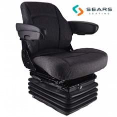 Sears Mid Back Seat, Gray Fabric w/ Air Suspension, Fore/Aft & Lateral Isolators