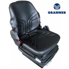 Grammer Mid Back Seat, Black Vinyl w/ Mechanical Suspension