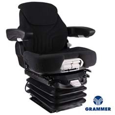Grammer MSG95G/741 Mid Back Seat, Black & Gray Fabric w/ Air Suspension
