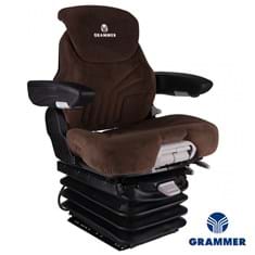 Grammer MSG95G/741 Mid Back Seat, Brown Fabric w/ Air Suspension