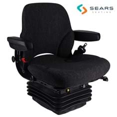 Sears Mid Back Seat, Asphalt Gray Fabric, w/ Air Suspension