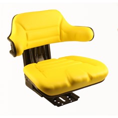 Wrap-Around Seat, Yellow Vinyl w/ Mechanical Suspension