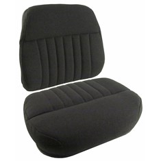 Cushion Set, Black Fabric - (2 pc.)