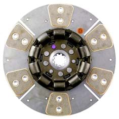 11" Transmission Disc, 6 Pad, w/ 1-1/4" 10 Spline Hub - Reman