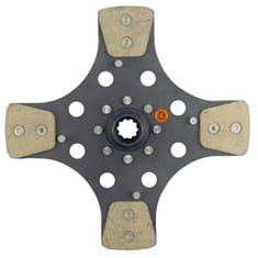 11" Flywheel Side Disc, 4 Pad, w/ 1" 10 Spline Hub - New