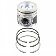 Piston &amp; Rings, Standard, 59.5mm bowl diam., 10.2mm from top of piston to top of 1st ring