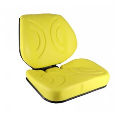 Low Back Seat, Yellow Vinyl w/ Mechanical Suspension